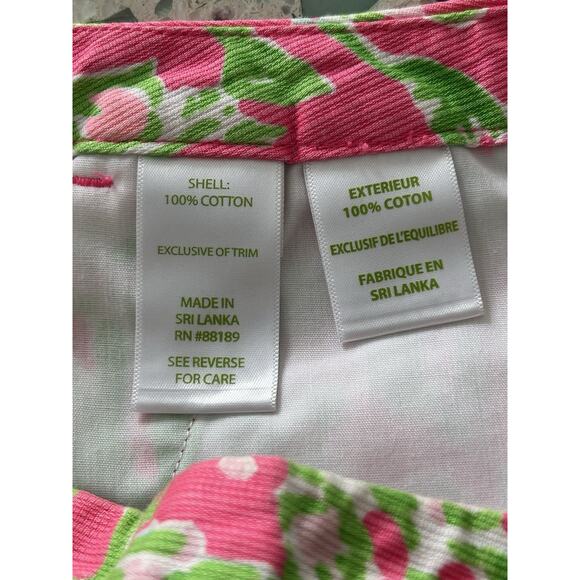 Lilly Pulitzer Sz 4 S Adie Shorts Flamingo Pink Southern Charm Preppy Summer - Picture 9 of 9